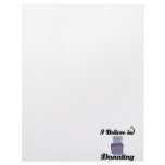 i believe in donating customized letterhead