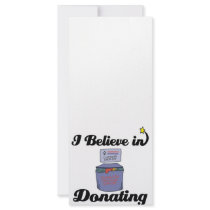 i believe in donating full color rack card