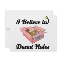 i believe in donut holes invitation
