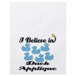 i believe in duck applique flyers