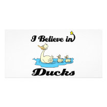 i believe in ducks photo greeting card