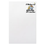 i believe in dump trucks stationery