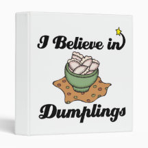 i believe in dumplings 3 ring binders