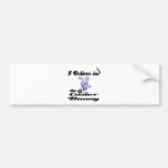 i believe in easter bunny bumper sticker