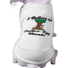 i believe in easter egg hunts pet t shirt