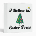 i believe in easter trees 3 ring binder