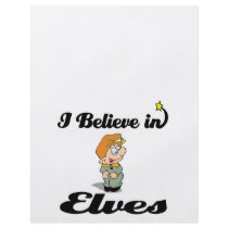 i believe in elves flyer design