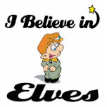 i believe in elves cut outs