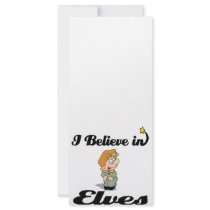 i believe in elves custom rack card