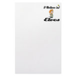 i believe in elves personalized stationery