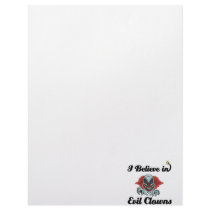 i believe in evil clowns letterhead template
