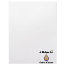 i believe in extra cheese customized letterhead