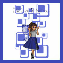 I Believe In Fairies Blue Fairy Princess Poster posters