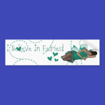 I Believe In Fairies Sleeping Fairy Bumper Sticker bumper stickers