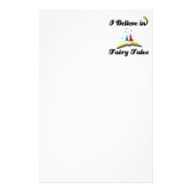 i believe in fairy tales stationery paper