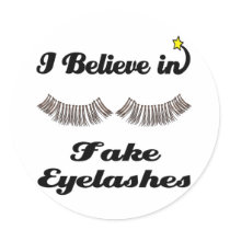 i believe in fake eyelashes stickers