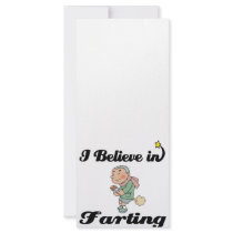 i believe in farting custom rack card