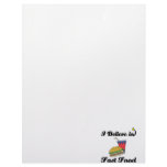 i believe in fast food letterhead template