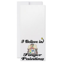 i believe in finger painting rack card template