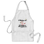 i believe in finger puppets apron