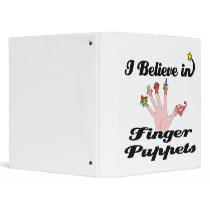 i believe in finger puppets 3 ring binder