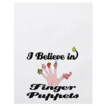 i believe in finger puppets flyers