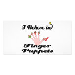 i believe in finger puppets photo card template