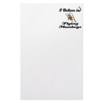 i believe in flying monkeys stationery