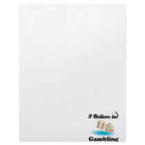 i believe in gambling letterhead