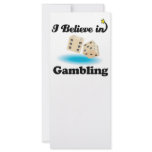 i believe in gambling rack card template