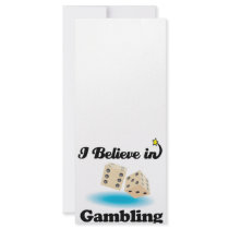 i believe in gambling rack card design