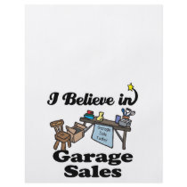 i believe in garage sales flyer design
