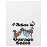 i believe in garage sales flyers