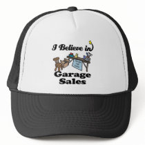 i believe in garage sales mesh hats