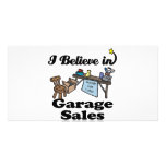 i believe in garage sales personalized photo card