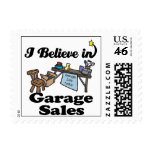i believe in garage sales postage
