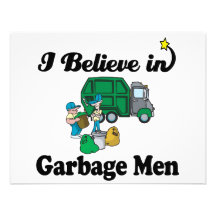 i believe in garbage men personalized announcements