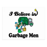 i believe in garbage men postcards