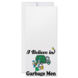 i believe in garbage men rack cards
