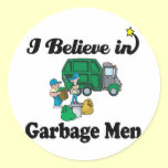 i believe in garbage men stickers