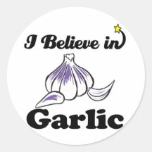 i believe in garlic sticker