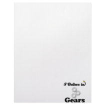 i believe in gears personalized letterhead