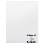 i believe in gears personalized letterhead