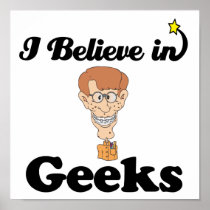 i believe in geeks print