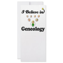i believe in geneology rack card template