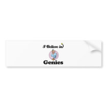 i believe in genies bumper stickers