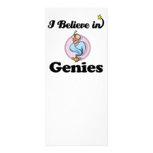i believe in genies rack card