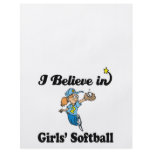 i believe in girls softball flyers