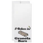 i believe in granola bars rack card design