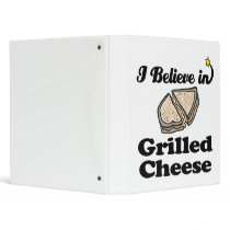 i believe in grilled cheese 3 ring binders